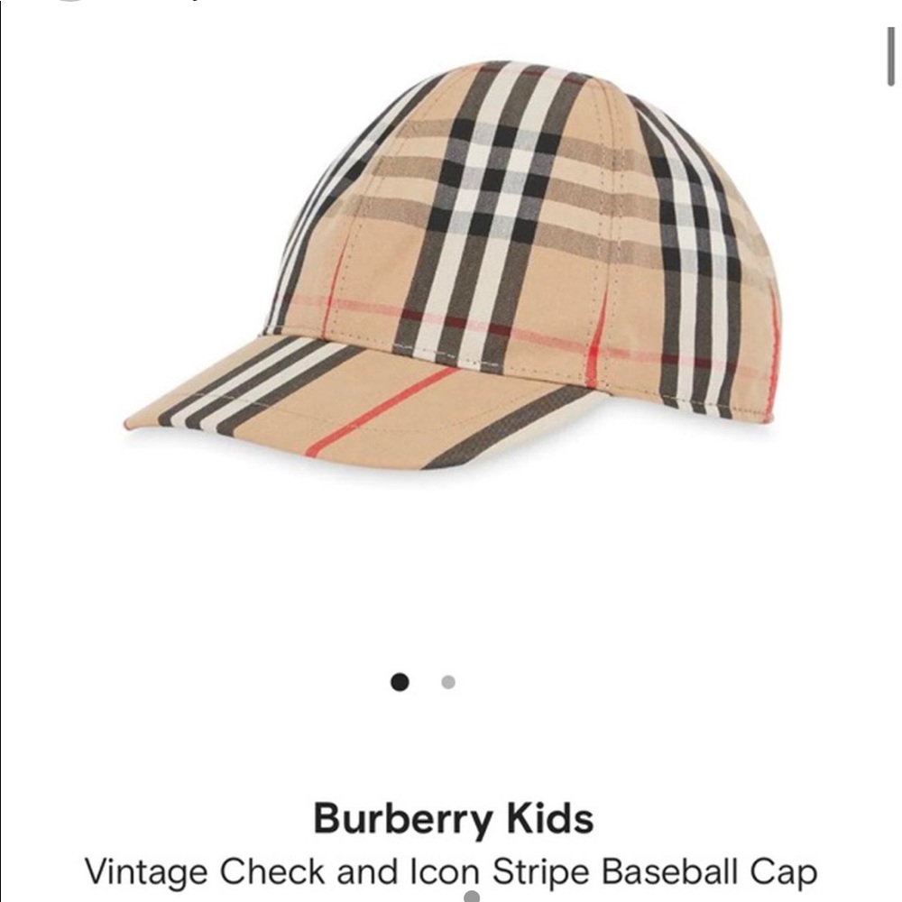 Kids Burberry hat size large